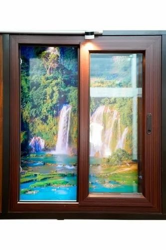 Laminated UPVC Sliding Window
